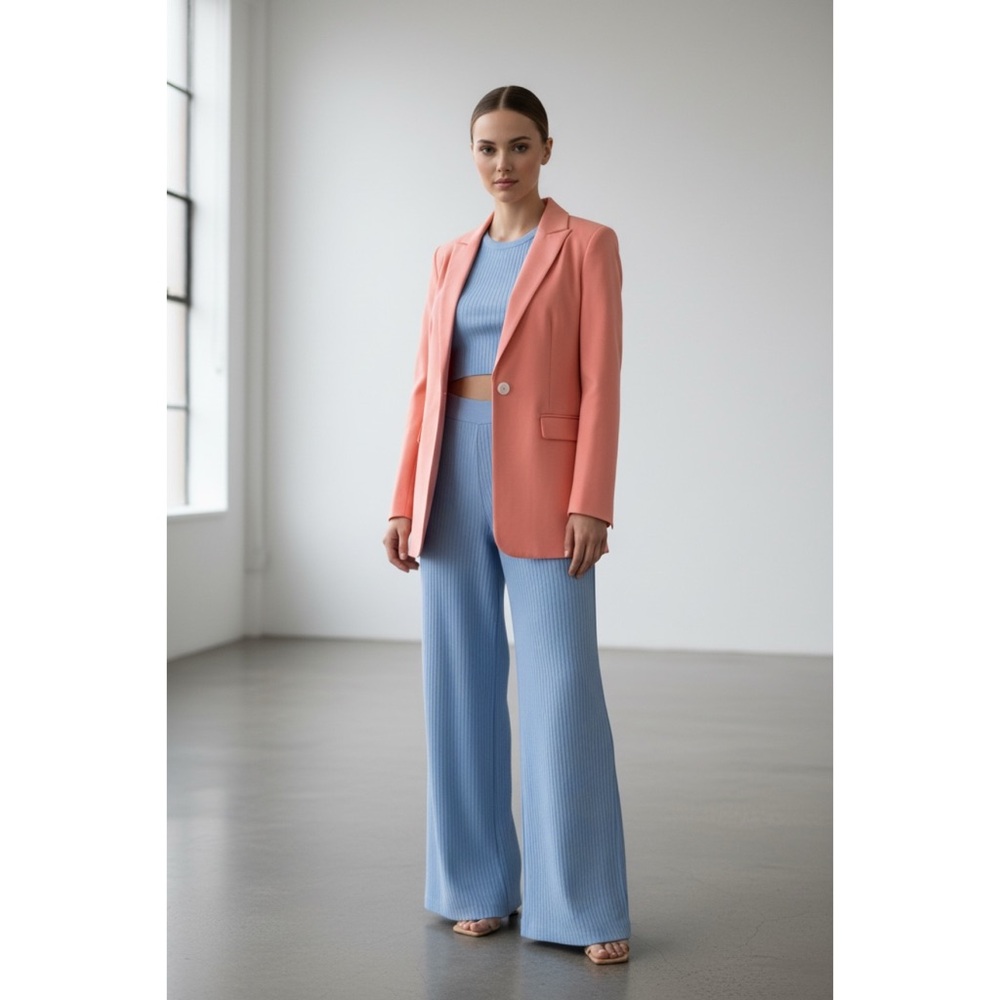 J. Crew Tollegno 1900 Italian Stretch Wool Long Parke Blazer #AJ897 Size 4